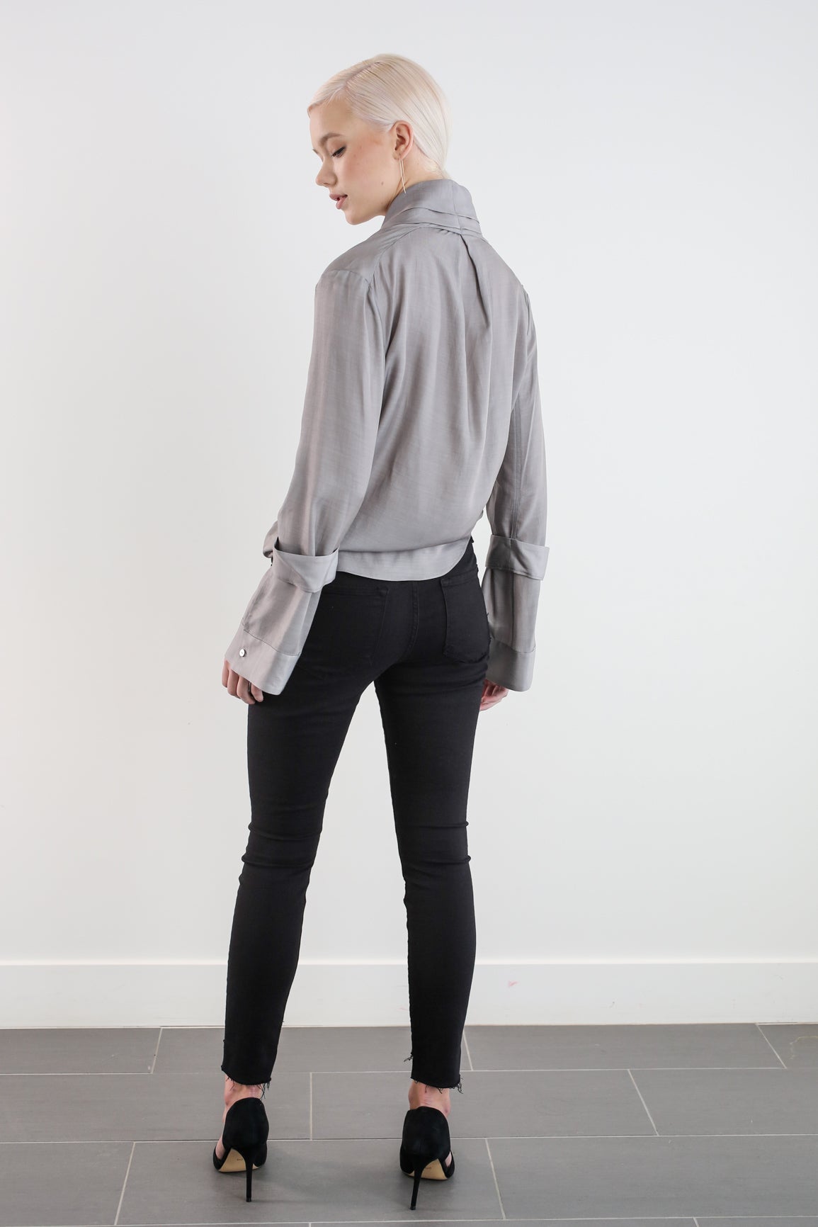 ALYSTER BLOUSE - GRAPHITE