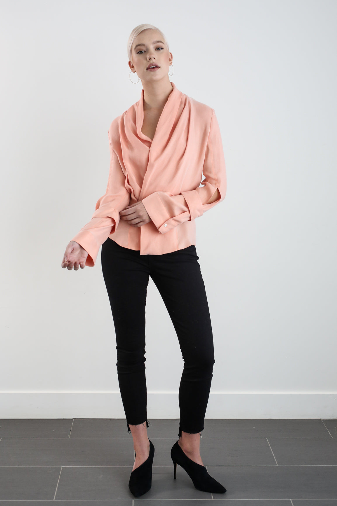 ALYSTER BLOUSE - BLUSH